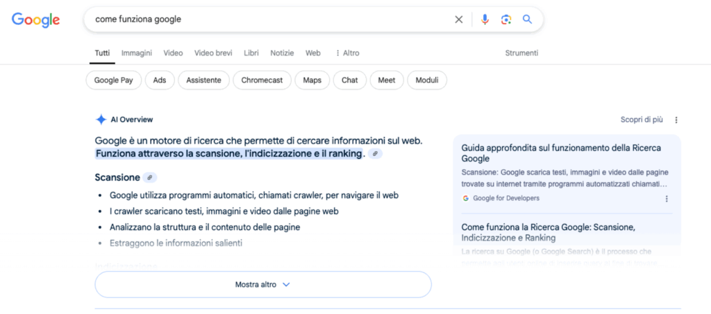 Come funziona Google nel 2025