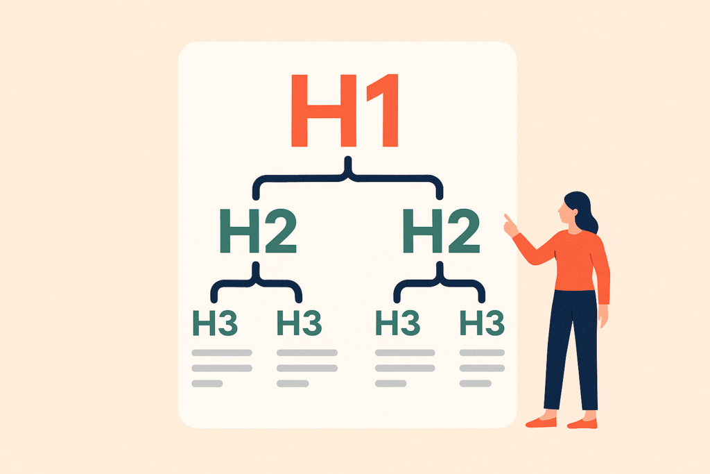 Come utilizzare correttamente H1, H2, H3